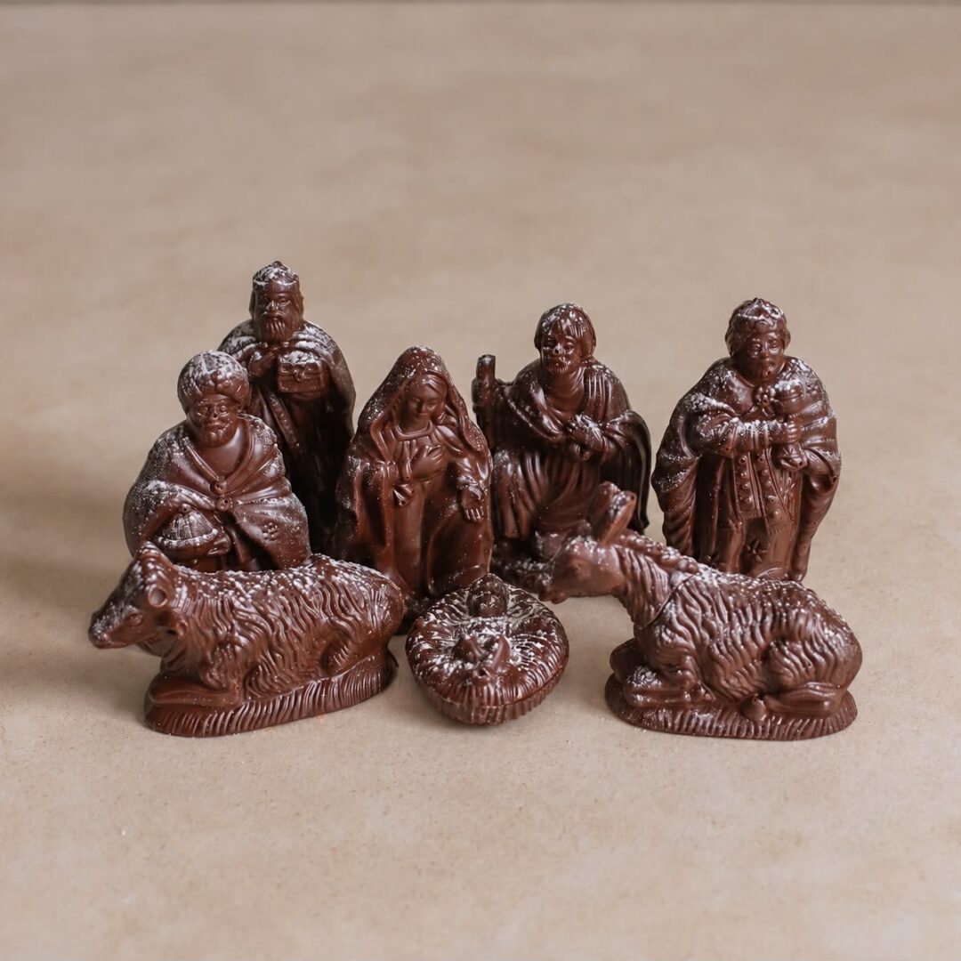 Crèche de Noël (chocolat noir ou lait) - 200g